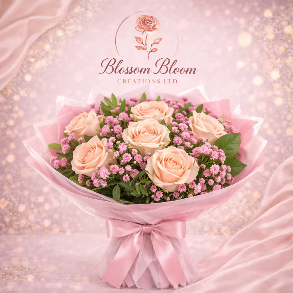 🌸 Blush Elegance Rose Bouquet - Image 4