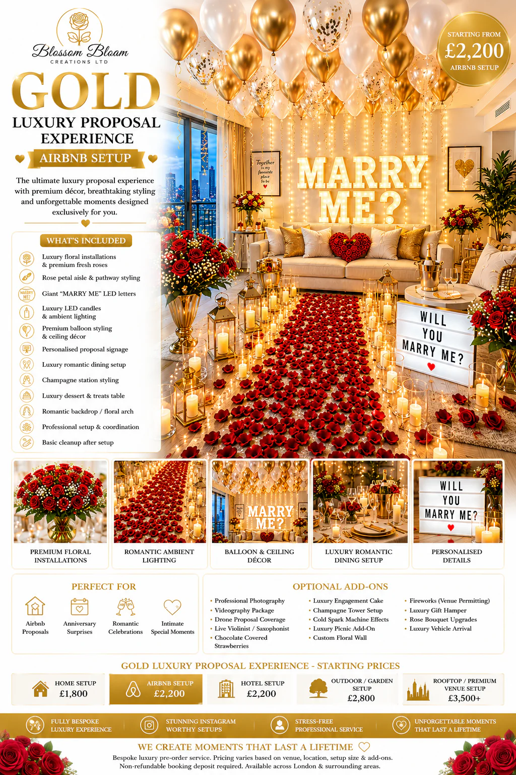 Gold Luxury Proposal Experience - Image 3