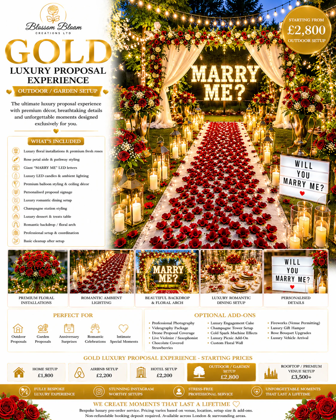 Gold Luxury Proposal Experience - Image 4