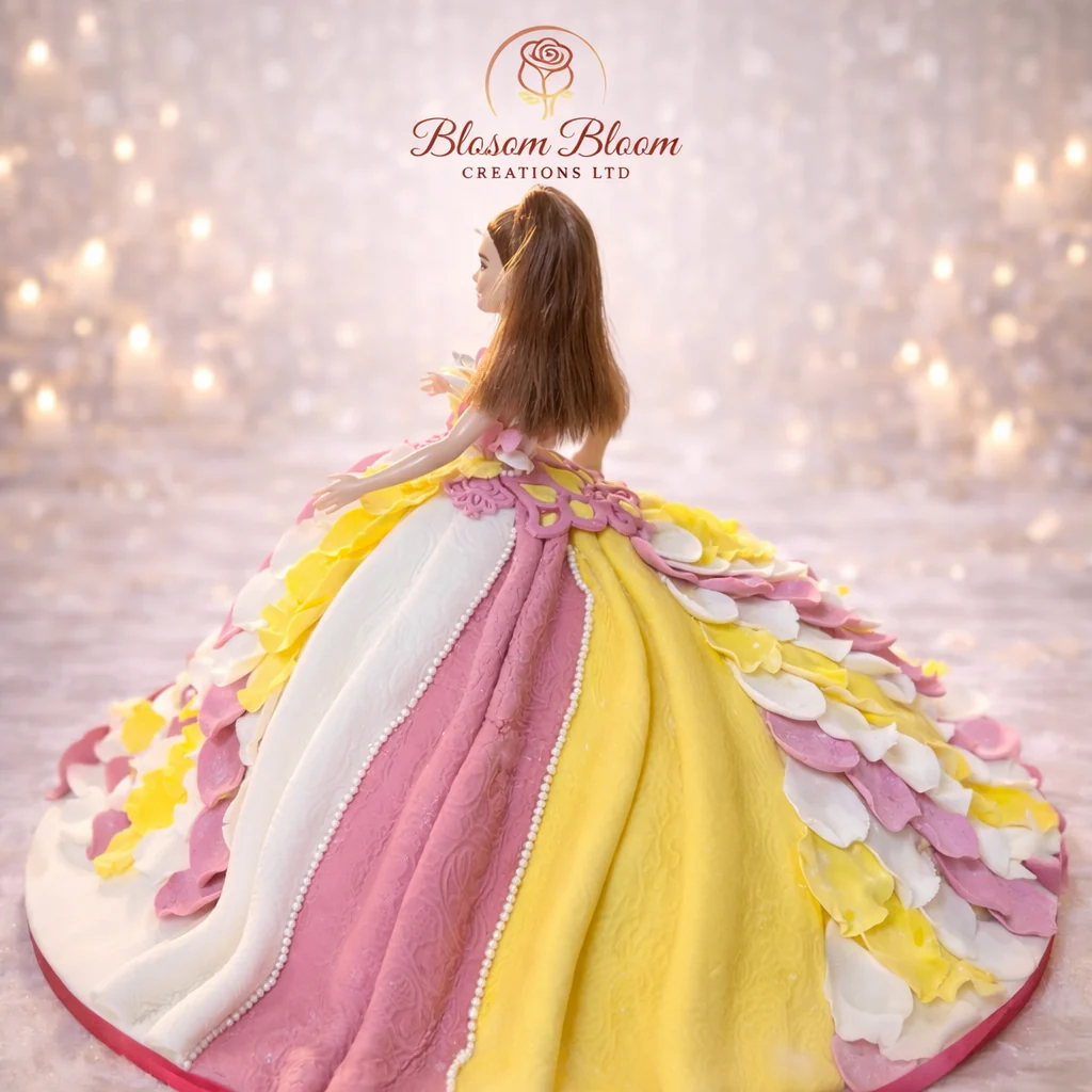 Princess Doll Dress Cake – Luxury Kids Birthday Cake London - Image 4